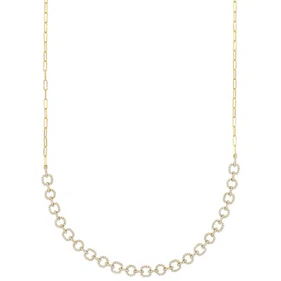 Bony Levy Varda Luxe Diamond Link Necklace In Gold/diamond