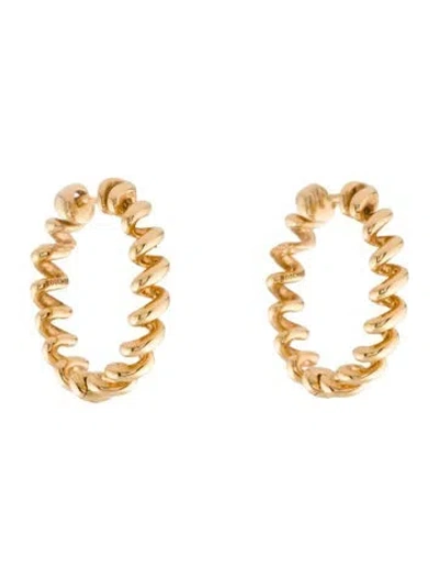 Pre-owned Boochier 14k Mini Slinkee Earrings In Multi