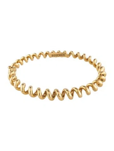 Pre-owned Boochier 18k Slinkee Bangle Bracelet, 6.25" In Multicolor