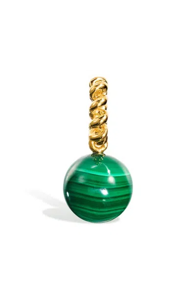 Boochier Slinkee Stone Drop Pendant In Green
