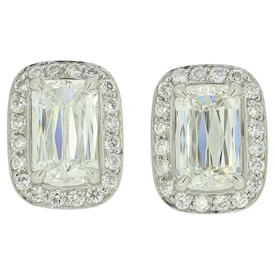 Pre-owned Boodles Ashoka Cut 2.0 Carat Diamond Stud Earrings In Multi