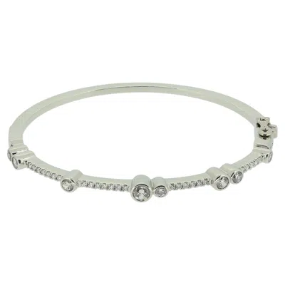 Pre-owned Boodles Diamond Waterfall Bangle In Multi