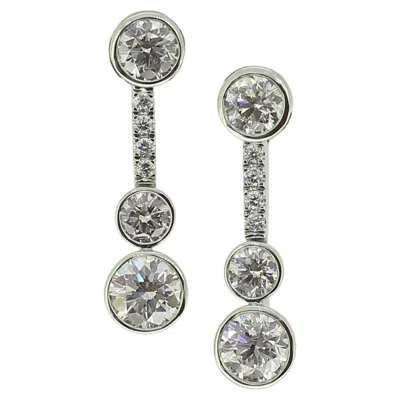 Pre-owned Boodles Diamond Waterfall Earrings In Multi