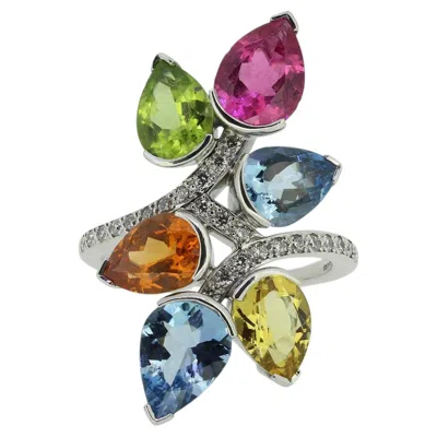 Pre-owned Boodles Gem-set Castaway Ring In Multiple