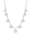 Boodles Large Platinum And Diamond Beach Necklace In Silver