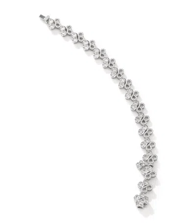 Boodles Large White Gold And Diamond Be  Bracelet