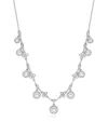 Boodles Medium Platinum And Diamond Beach Necklace In Silver