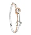 Boodles Mixed Gold And Diamond The Knot Bangle In Gold