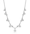 Boodles Large Platinum And Diamond Beach Necklace In Silver