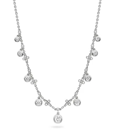 BOODLES PLATINUM AND DIAMOND BEACH NECKLACE