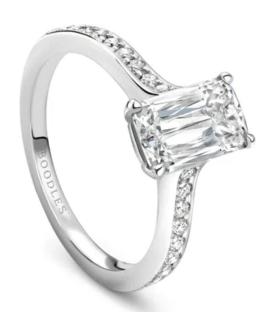 Boodles Platinum And Diamond Harmony Ring In Silver