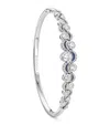Boodles Platinum And Diamond Over The Moon Bangle In Silver