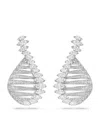 Boodles Platinum And Diamond Play Of Light Drop Earrings In Silver
