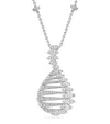 Boodles Platinum And Diamond Play Of Light Pendant Necklace In Silver