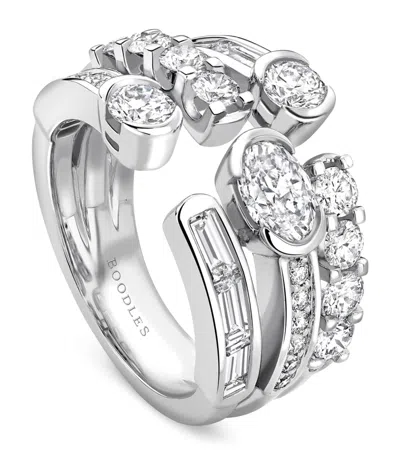 Boodles Platinum And Diamond Play Of Light Ring In Silver