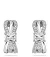 Boodles Platinum And Diamond Ribbons Earrings In Silver
