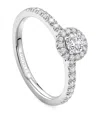 Boodles Platinum And Diamond Vintage Engagement Ring In Silver