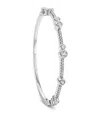 Boodles Platinum And Diamond Waterfall Bangle In Silver