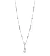 Boodles Platinum And Diamond Waterfall Necklace In Silver