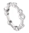 Boodles Platinum And Diamond Waterfall Ring In Silver