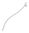 Boodles Platinum, Mixed Gold And Diamond Classic Tennis Bracelet In Silver