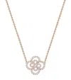 Boodles Rose Gold And Diamond Be  Double Motif Necklace In Rose Gold