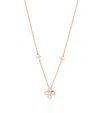 Boodles Rose Gold And Diamond Be  Pendant In Rose Gold