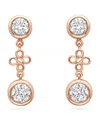 Boodles Rose Gold And Diamond Beach Earrings In Rose Gold