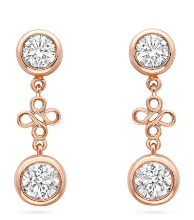 Boodles Rose Gold And Diamond Beach Earrings