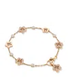 Boodles Rose Gold And Diamond Blossom Charm Bracelet In Rose Gold