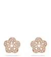Boodles Rose Gold And Diamond Blossom Stud Earrings In Rose Gold