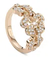 Boodles Rose Gold And Diamond Blossom Triple-motif Ring In Rose Gold