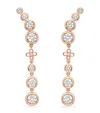 Boodles Rose Gold And Diamond Long Beach Earrings In Rose Gold