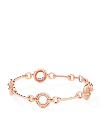 Boodles Rose Gold And Diamond Roulette Bracelet