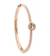 Boodles Rose Gold And Diamond Roulette Flip Bangle In Gold