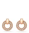 Boodles Rose Gold And Diamond Roulette Flip Earrings In Rose Gold
