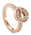 Boodles Rose Gold And Diamond Roulette Flip Ring In Rose Gold