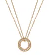 Boodles Rose Gold And Diamond Roulette Pendant Necklace In Rose Gold