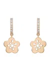 Boodles Rose Gold And Diamonds Mini Blossom Drop Earrings In Rose Gold