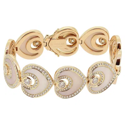 Pre-owned Boodles Sophie Mother Of Pearl And Diamond Bracelet In Multi