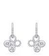 Boodles White Gold And Diamond Be  Earrings In Gold