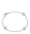 Boodles White Gold And Diamond Be  Triple Charm Bracelet In Gold