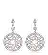 BOODLES WHITE GOLD AND DIAMOND CIRCUS EARRINGS