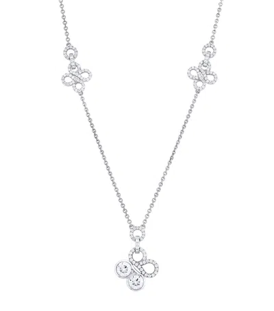 Boodles White Gold And Diamond Large Be  Necklace