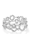 Boodles White Gold And Diamond Large Roulette Bracelet In Gold