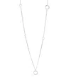 Boodles White Gold And Diamond Long Mini Roulette Necklace In Gold