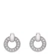 Boodles White Gold And Diamond Roulette Flip Earrings In Gold