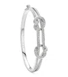 Boodles White Gold And Diamond The Knot Bangle In Gold