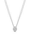 Boodles White Gold And Diamond The Knot Pendant Necklace In Gold