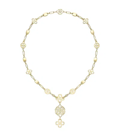 Boodles Yellow Gold And Diamond Be Bold Necklace
